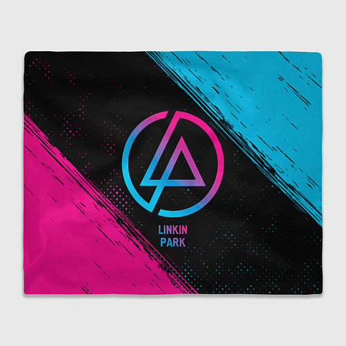 Плед Linkin Park - neon gradient / 3D-Велсофт – фото 1