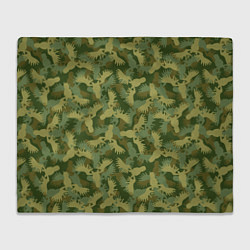 Плед флисовый Лоси - камуфляж, цвет: 3D-велсофт