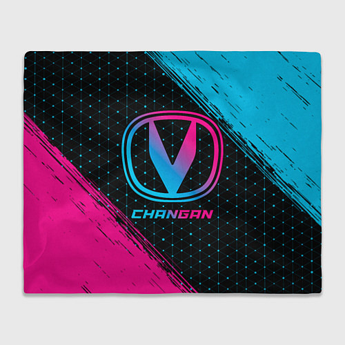 Плед Changan - neon gradient / 3D-Велсофт – фото 1