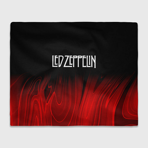 Плед Led Zeppelin red plasma / 3D-Велсофт – фото 1