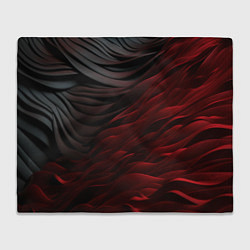 Плед флисовый Темно-красная текстура, цвет: 3D-велсофт