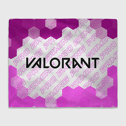 Плед Valorant pro gaming: надпись и символ / 3D-Велсофт – фото 1
