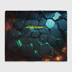 Плед Cyberpunk 2077 phantom liberty logo