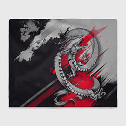 Плед флисовый Dragon - Japan style, цвет: 3D-велсофт