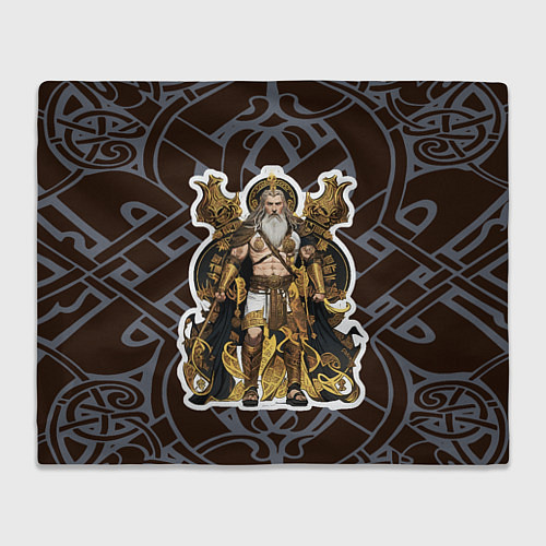 Плед Бог Один повелитель древних славян / 3D-Велсофт – фото 1