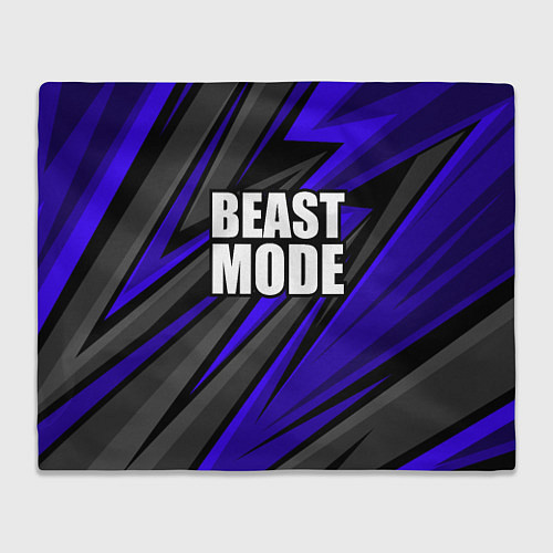 Плед Beast mode - синяя униформа / 3D-Велсофт – фото 1