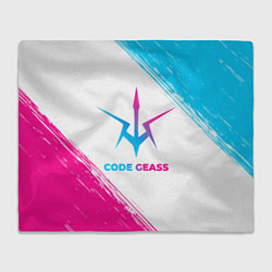 Плед флисовый Code Geass neon gradient style, цвет: 3D-велсофт