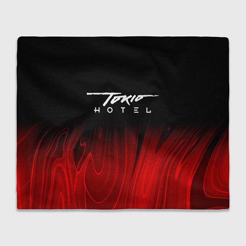 Плед Tokio Hotel red plasma / 3D-Велсофт – фото 1