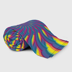 Плед флисовый Оптическая иллюзия веер, цвет: 3D-велсофт — фото 2