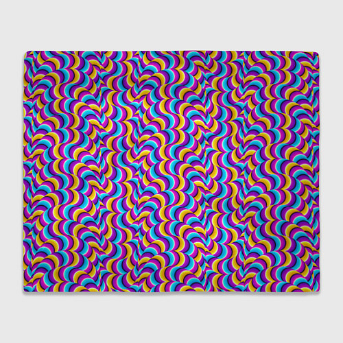 Плед Красочный фон с ползучими змеями / 3D-Велсофт – фото 1