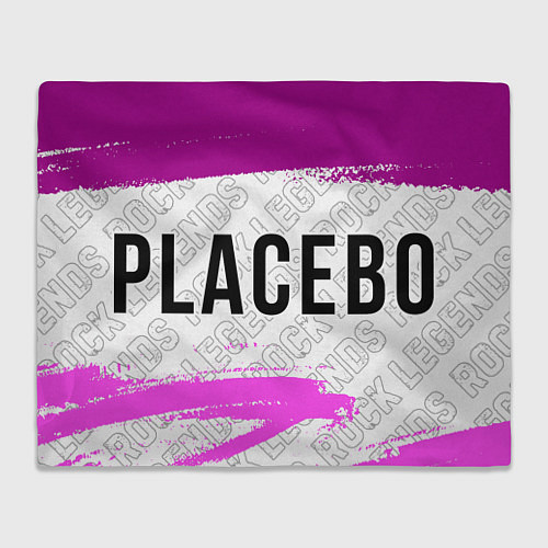 Плед Placebo rock legends: надпись и символ / 3D-Велсофт – фото 1