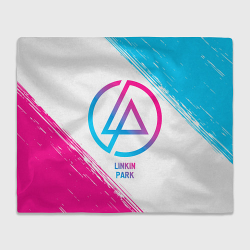 Плед Linkin Park neon gradient style / 3D-Велсофт – фото 1