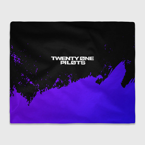 Плед Twenty One Pilots purple grunge / 3D-Велсофт – фото 1