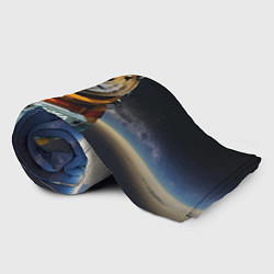 Плед флисовый Capy astronaut - Nasa - neural network, цвет: 3D-велсофт — фото 2