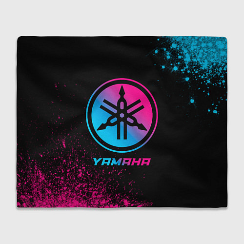 Плед Yamaha - neon gradient / 3D-Велсофт – фото 1