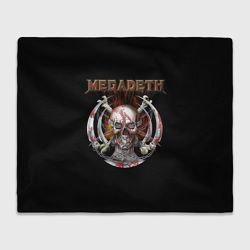 Плед Megadeth - боевой череп / 3D-Велсофт – фото 1