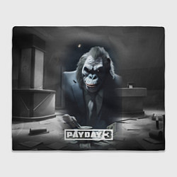 Плед флисовый Payday 3 big gorilla, цвет: 3D-велсофт