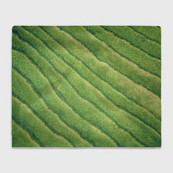 Плед флисовый Травяной паттерн, цвет: 3D-велсофт