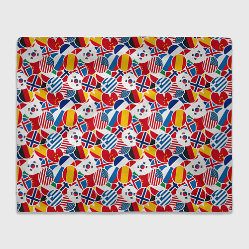 Плед Флаги стран мира / 3D-Велсофт – фото 1