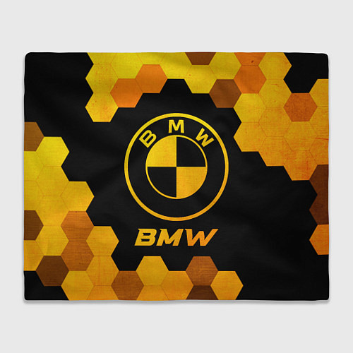 Плед BMW - gold gradient / 3D-Велсофт – фото 1