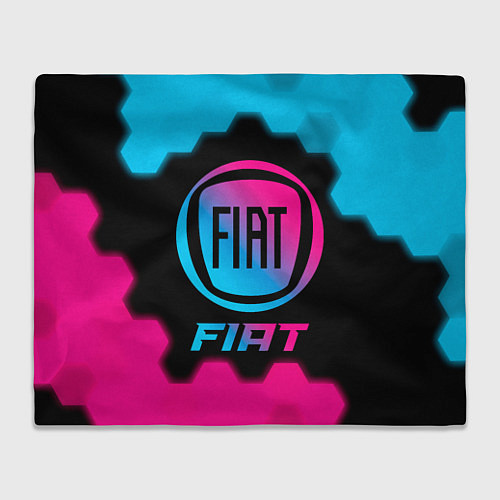 Плед Fiat - neon gradient / 3D-Велсофт – фото 1
