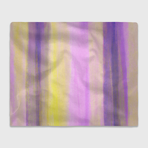 Плед Акварельный градиент желто- розовый / 3D-Велсофт – фото 1