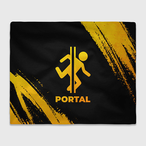 Плед Portal - gold gradient / 3D-Велсофт – фото 1