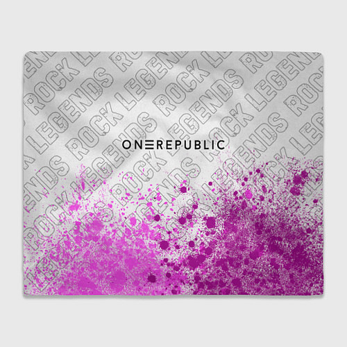 Плед OneRepublic rock legends: символ сверху / 3D-Велсофт – фото 1