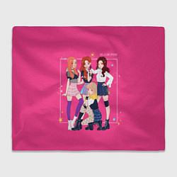 Плед Blackpink anime poster