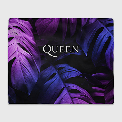 Плед Queen neon monstera / 3D-Велсофт – фото 1