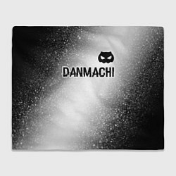 Плед DanMachi glitch на светлом фоне: символ сверху