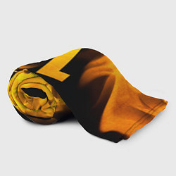Плед флисовый Half-Life - gold gradient, цвет: 3D-велсофт — фото 2