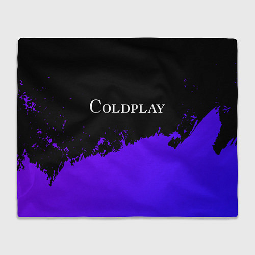 Плед Coldplay purple grunge / 3D-Велсофт – фото 1