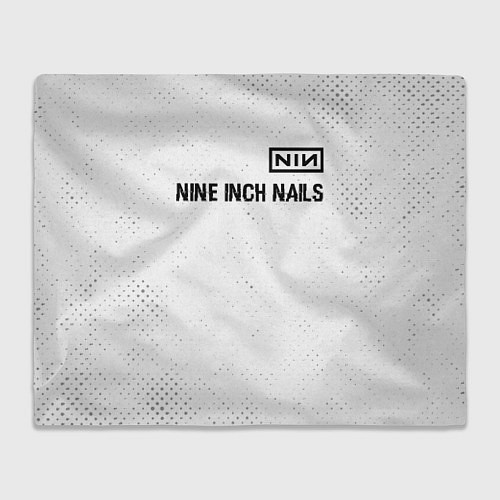 Плед Nine Inch Nails glitch на светлом фоне: символ све / 3D-Велсофт – фото 1