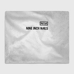 Плед Nine Inch Nails glitch на светлом фоне: символ све