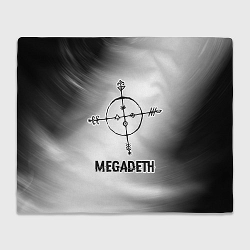 Плед Megadeth glitch на светлом фоне / 3D-Велсофт – фото 1