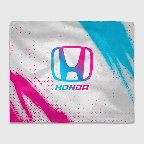 Плед Honda neon gradient style / 3D-Велсофт – фото 1