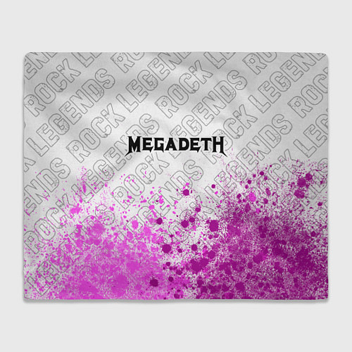 Плед Megadeth rock legends: символ сверху / 3D-Велсофт – фото 1