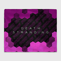 Плед флисовый Death Stranding pro gaming: надпись и символ, цвет: 3D-велсофт