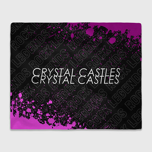 Плед Crystal Castles rock legends: надпись и символ / 3D-Велсофт – фото 1