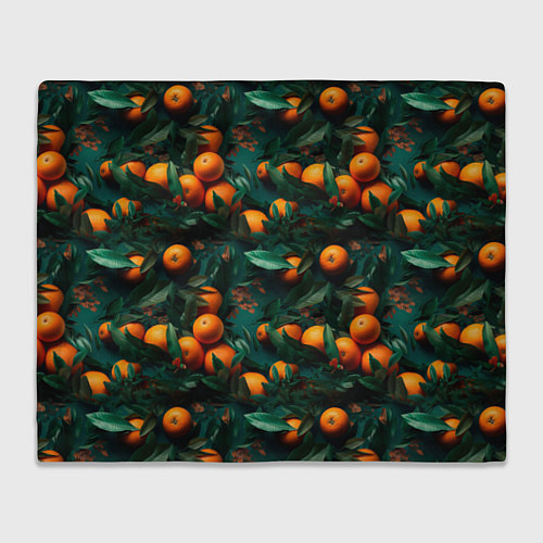 Плед Яркие апельсины / 3D-Велсофт – фото 1