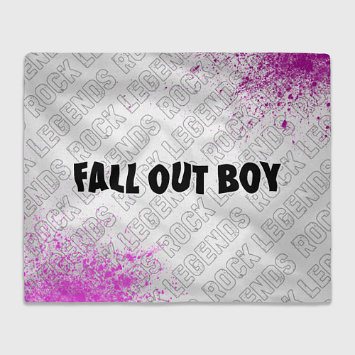 Плед Fall Out Boy rock legends: надпись и символ / 3D-Велсофт – фото 1