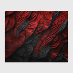 Плед Red black texture