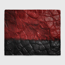 Плед флисовый Черная красная текстура, цвет: 3D-велсофт