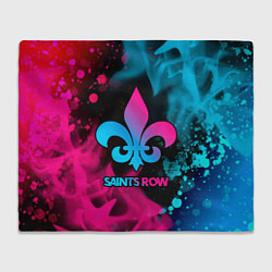 Плед Saints Row - neon gradient