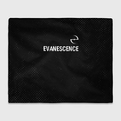 Плед Evanescence glitch на темном фоне: символ сверху