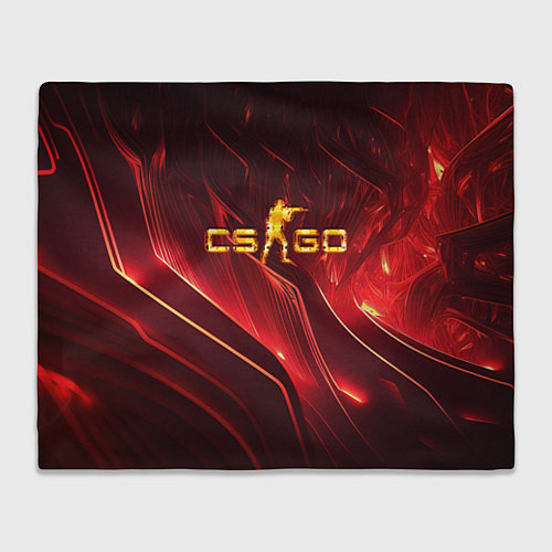 Плед CS GO fire logo / 3D-Велсофт – фото 1