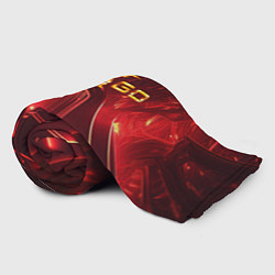 Плед флисовый CS GO fire logo, цвет: 3D-велсофт — фото 2