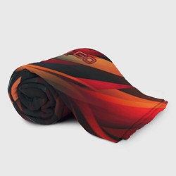 Плед флисовый CS GO abstract logo, цвет: 3D-велсофт — фото 2