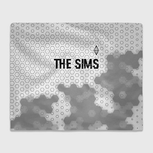 Плед The Sims glitch на светлом фоне: символ сверху / 3D-Велсофт – фото 1